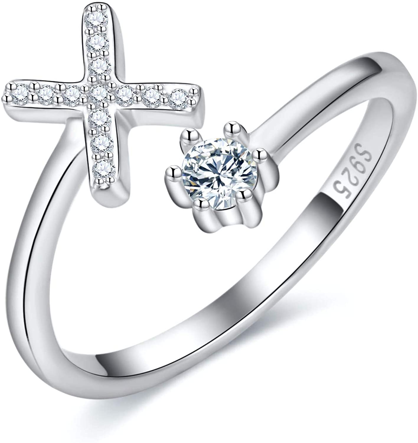 Cross-Border 26 English Letters S925 Sterling Silver Ring Adascious Empire