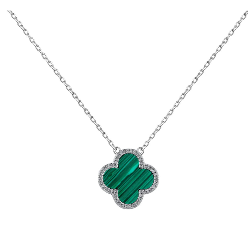 Green 925 Sterling Silver Necklace Adascious Empire