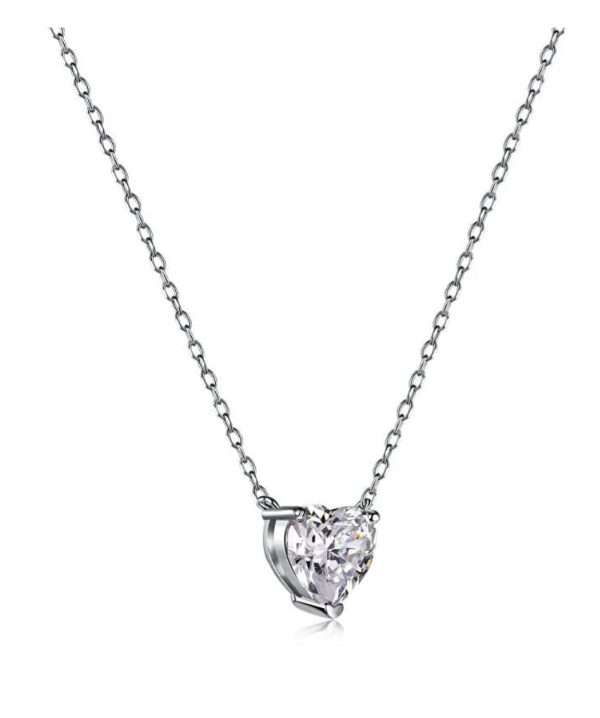 Mini Heart Sterling Silver necklace Adascious Empire