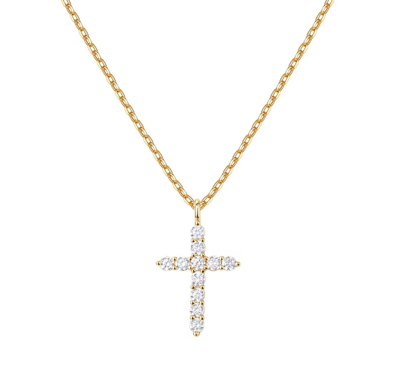 Mini Cross Sterling Silver Necklace Adascious Empire