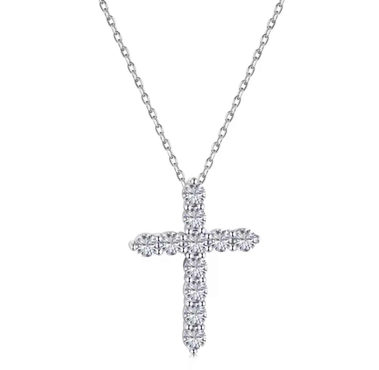 Mini Cross Sterling Silver Necklace Adascious Empire