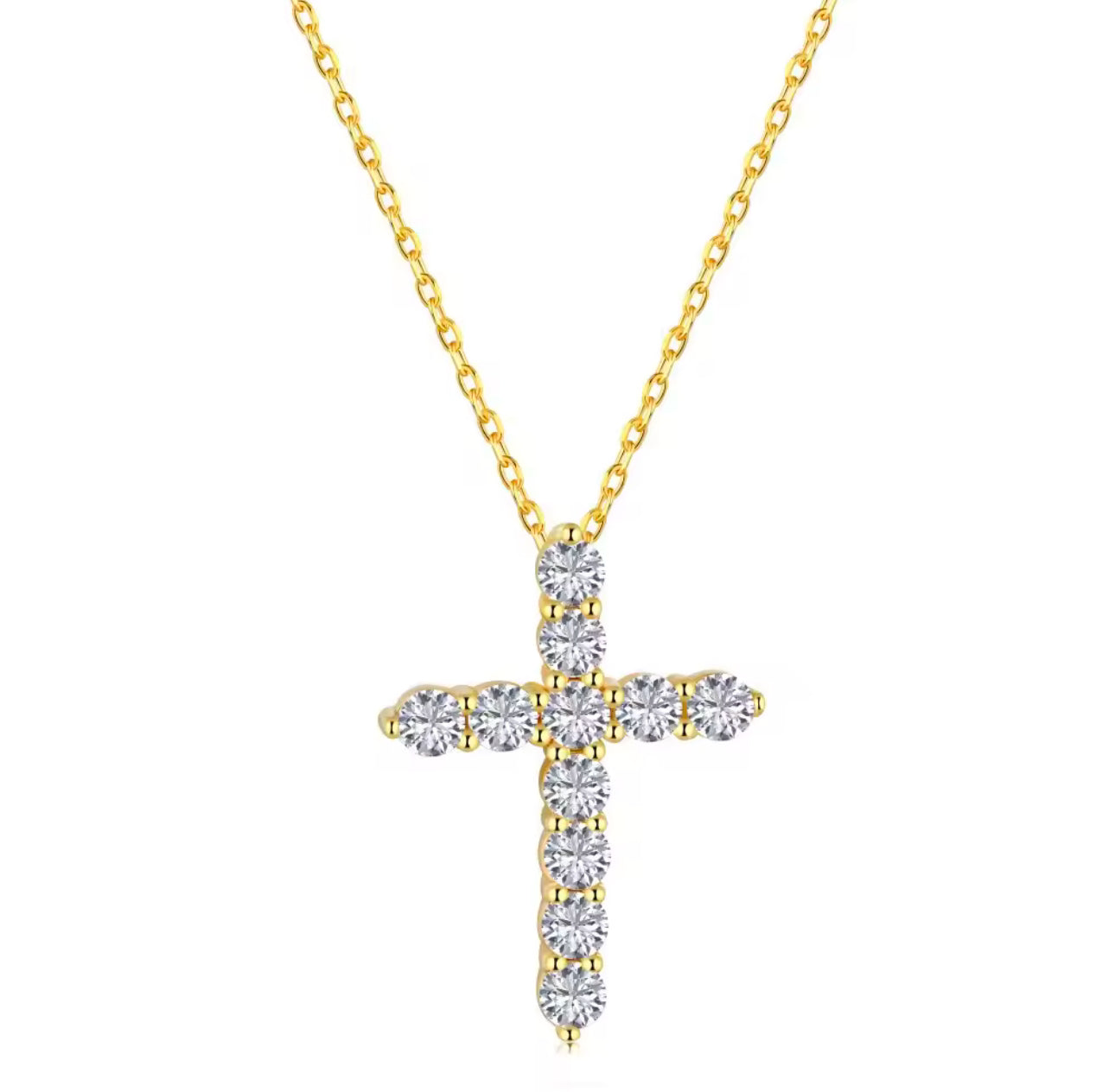 Mini Cross Sterling Silver Necklace Adascious Empire