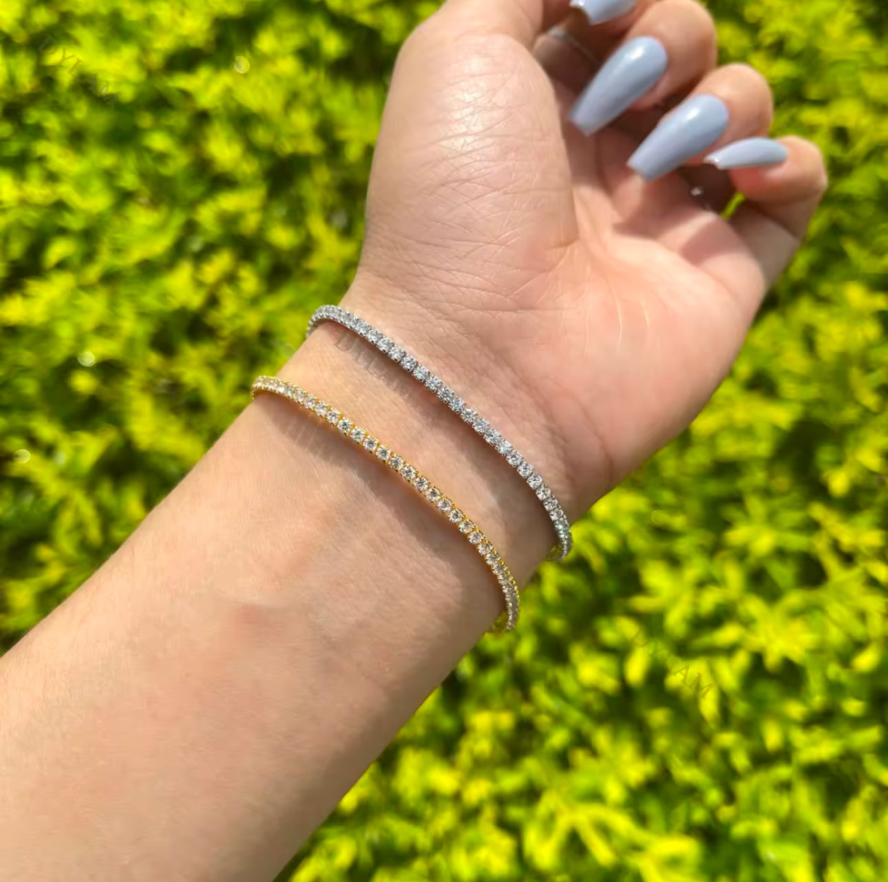 2mm Sterling Silver Tennis Bracelet Adascious Empire