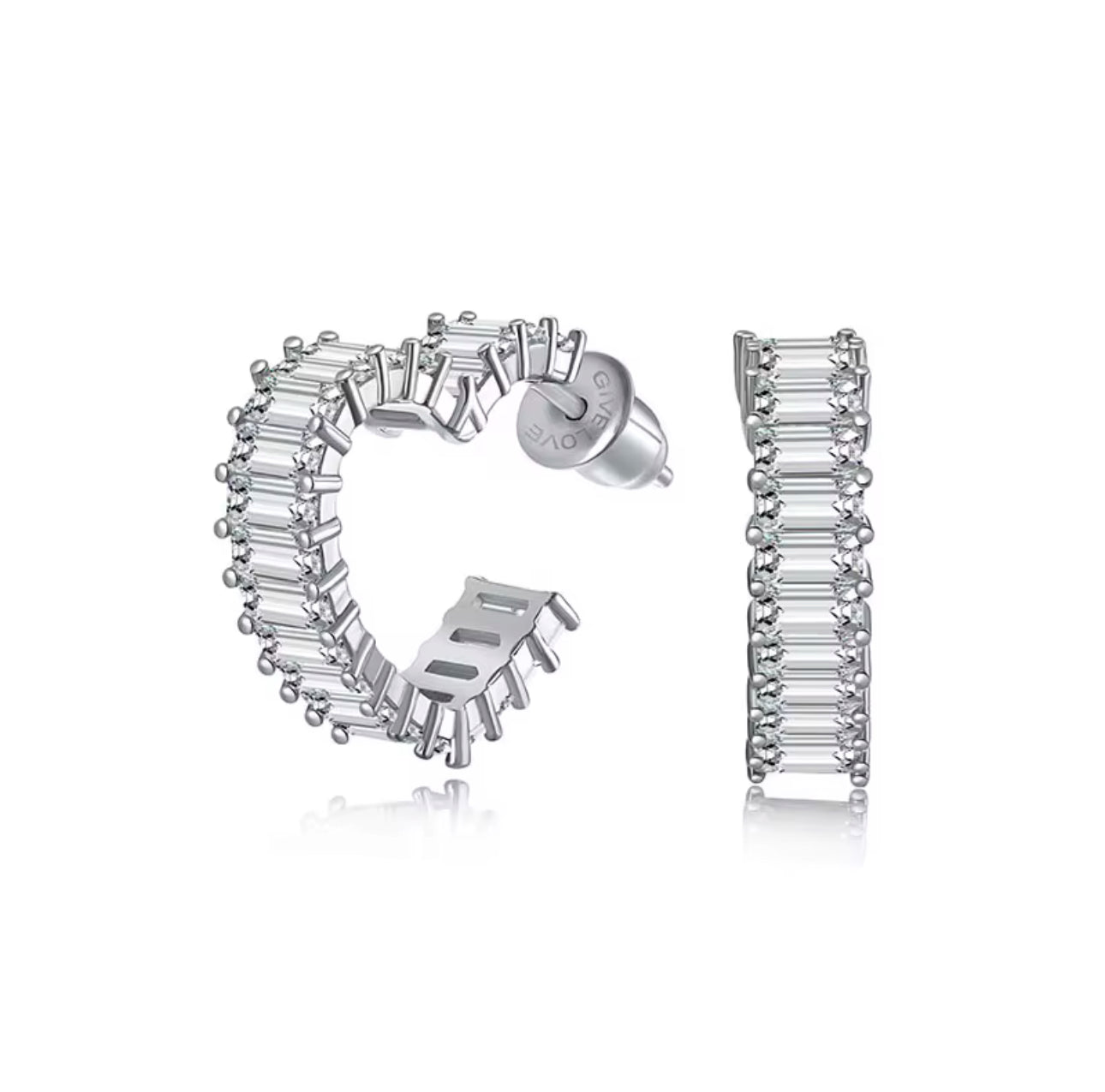 Heart Sterling Silver Earings Adascious Empire