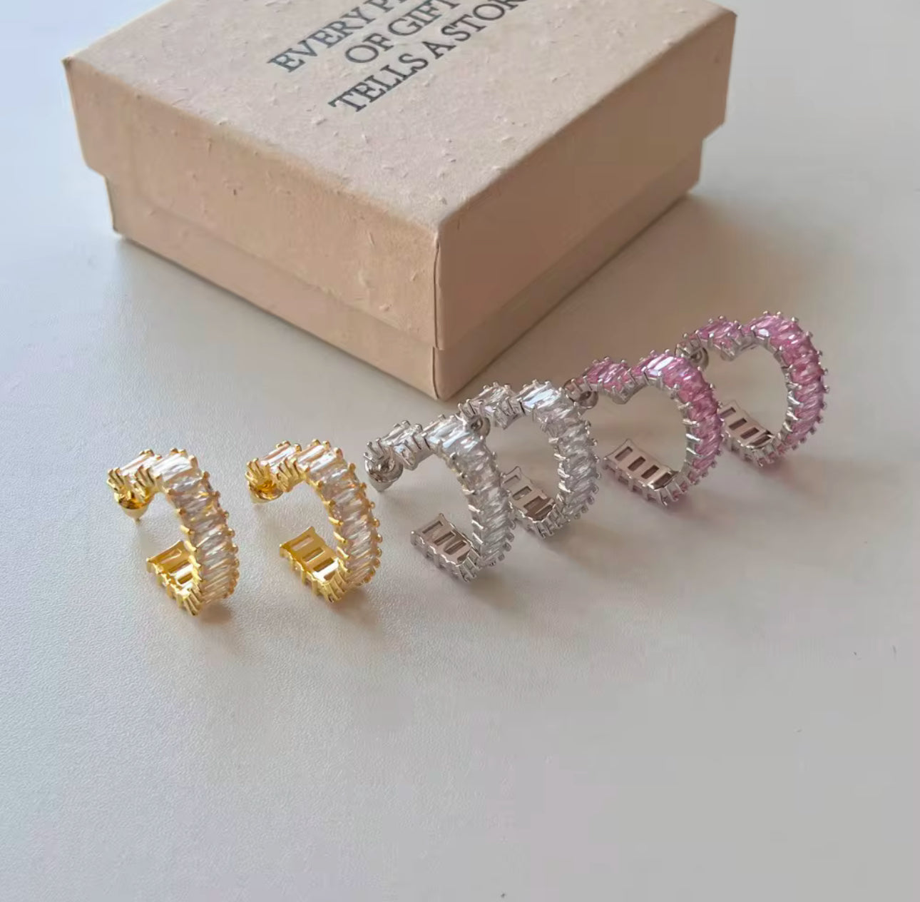 Heart Sterling Silver Earings Adascious Empire