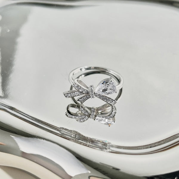 Sterling Silver bow Ring Adascious Empire