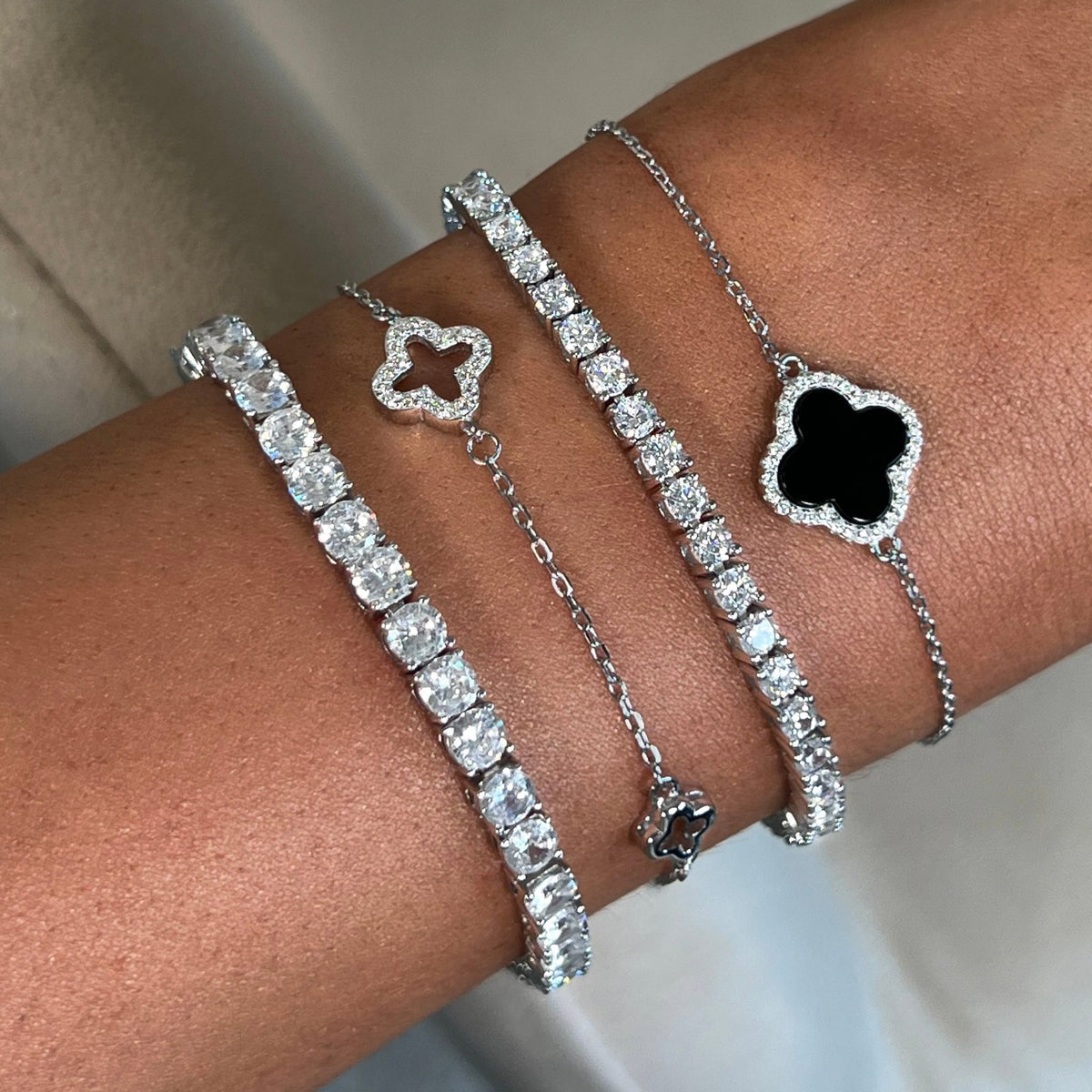 Micha Stone Filled 925 sterling silver bracelet Adascious Empire