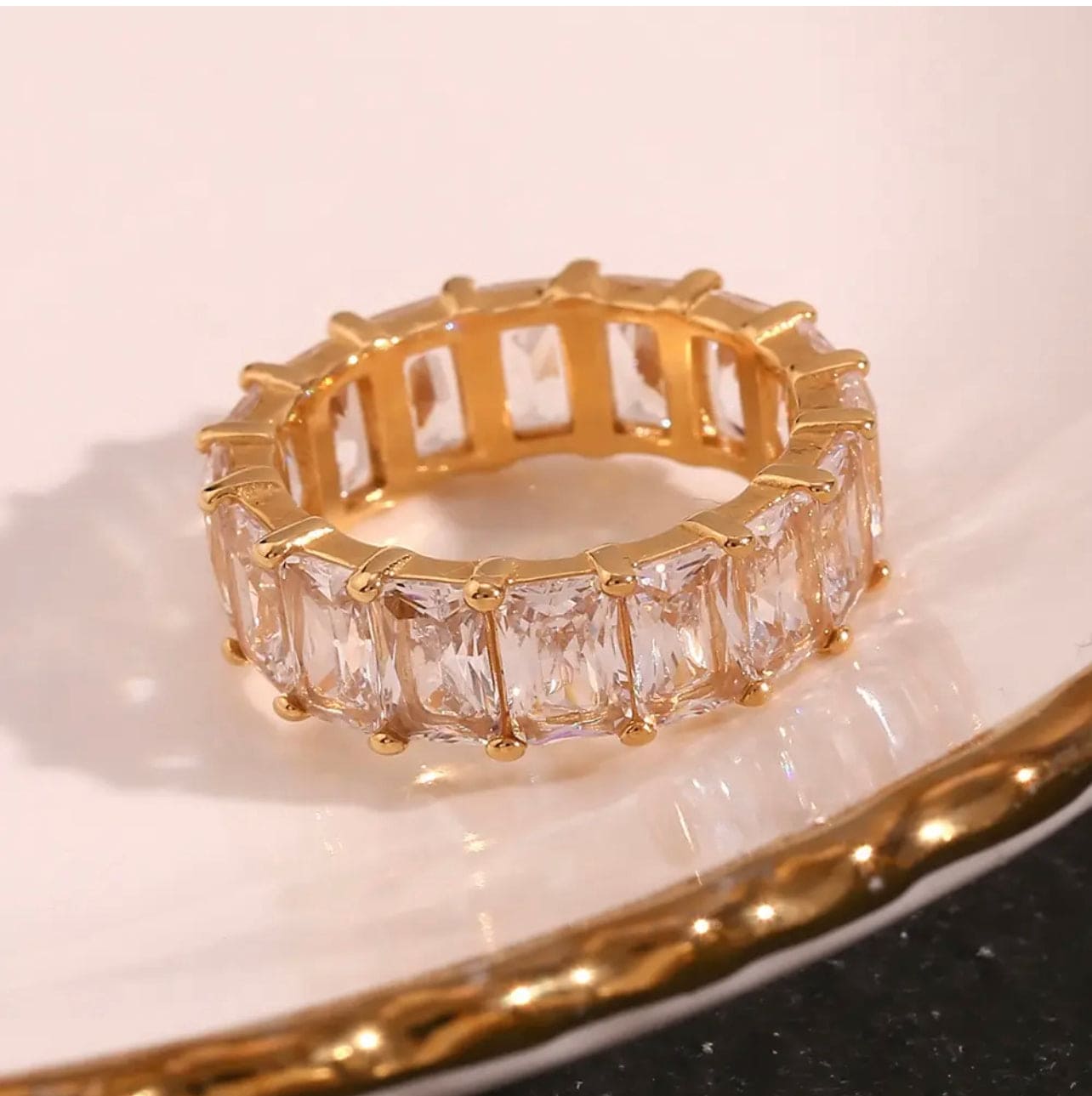 Baguette Luxury Zircon Ring Adascious Empire