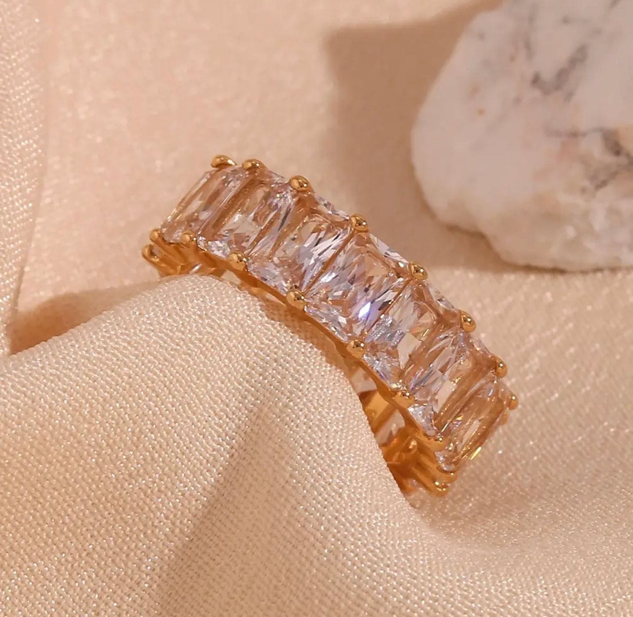 Baguette Luxury Zircon Ring Adascious Empire
