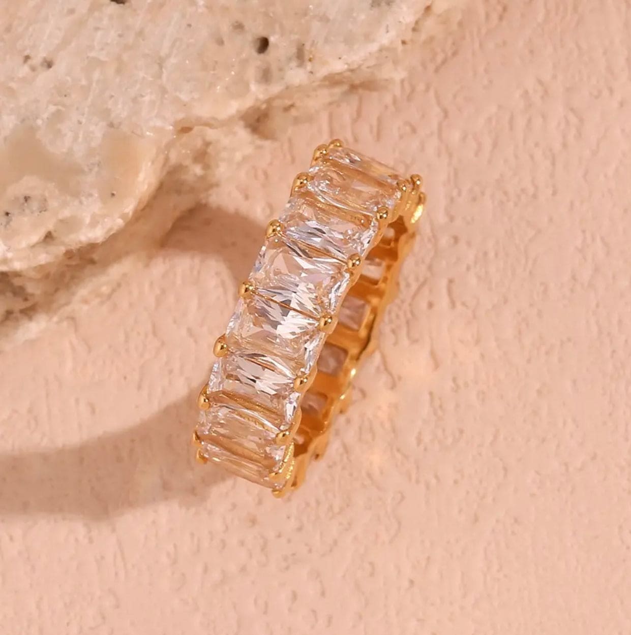 Baguette Luxury Zircon Ring Adascious Empire