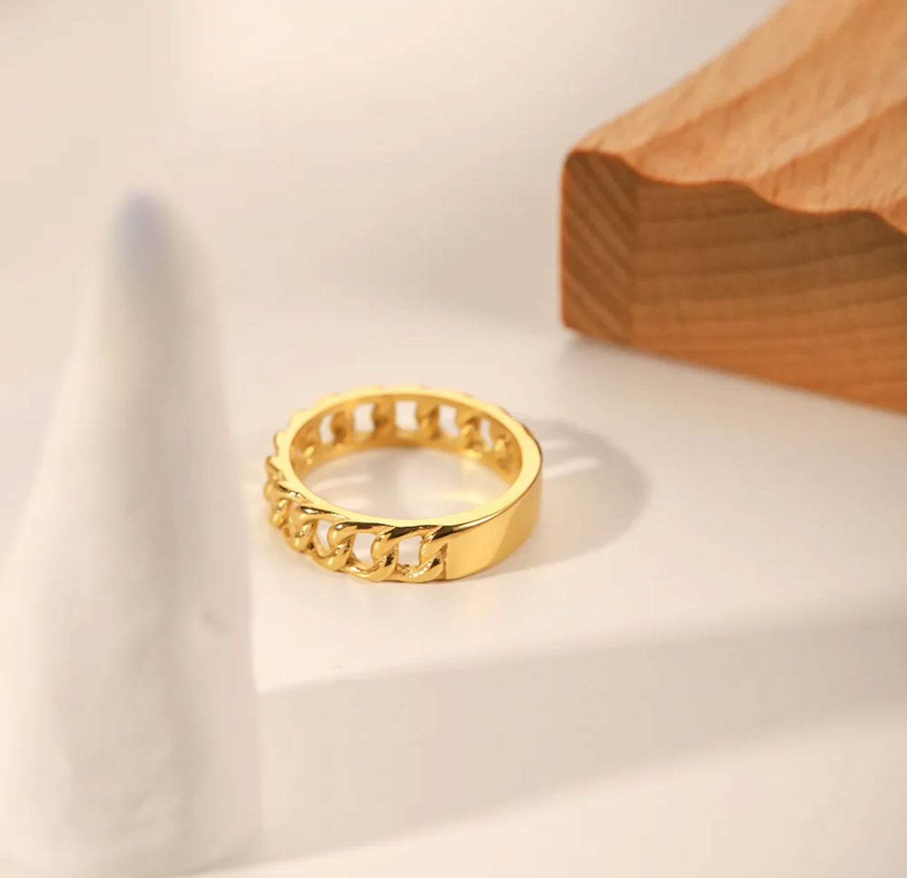 Chain Hollow Stainless Steel Chain Ring Adascious Empire