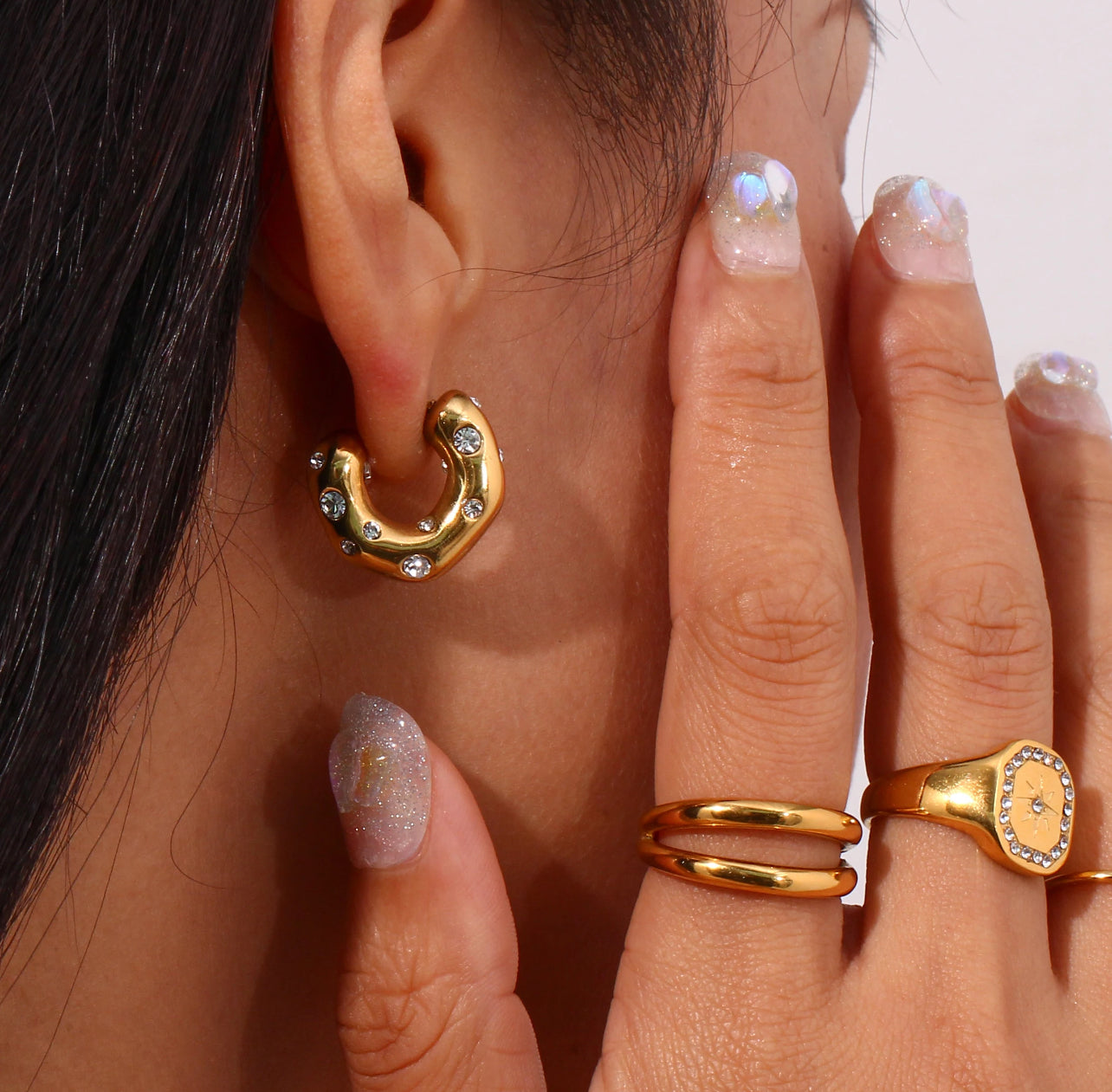 Chista Signature Hoops Earings Adascious Empire