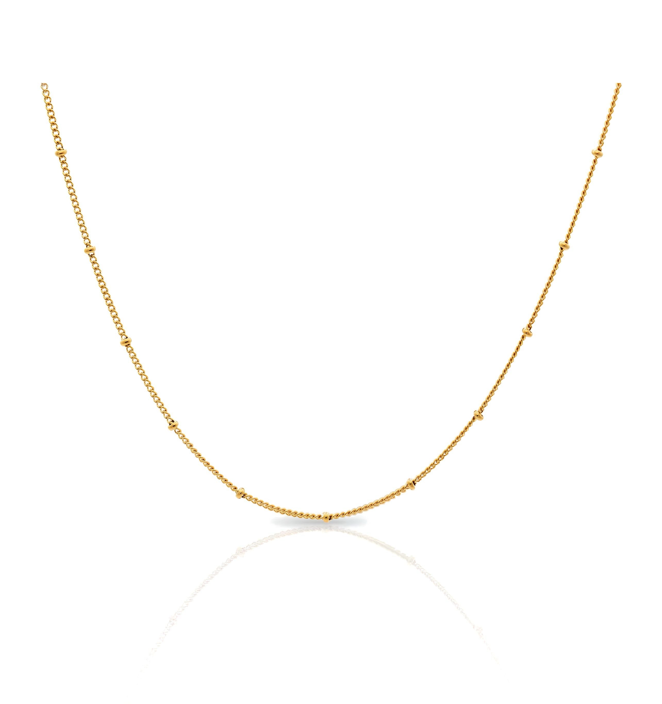 Iris Bead 18k Gold Plated Necklace Adascious Empire