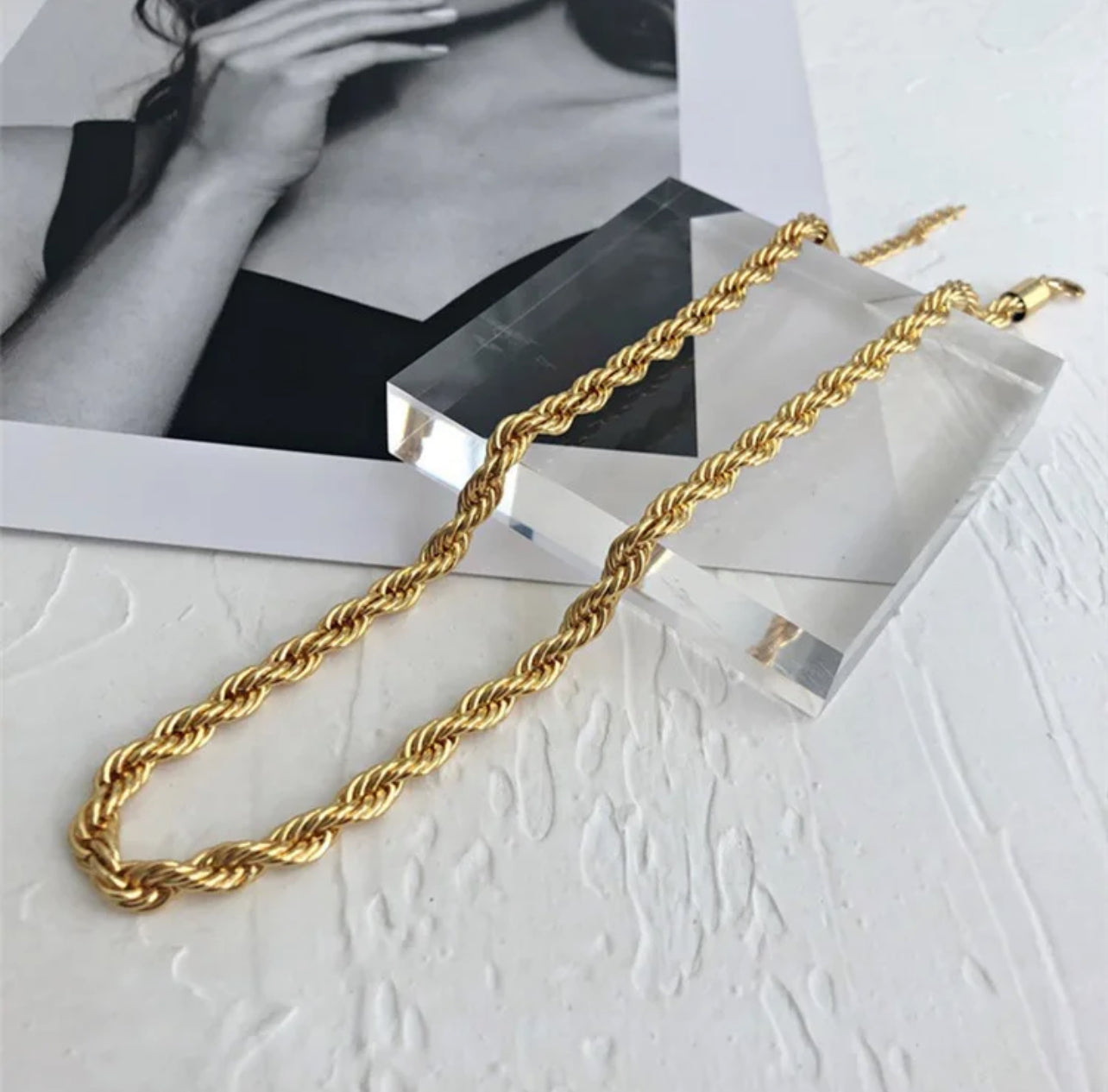 5mm Scarlett Twisted Chain Necklace Adascious Empire