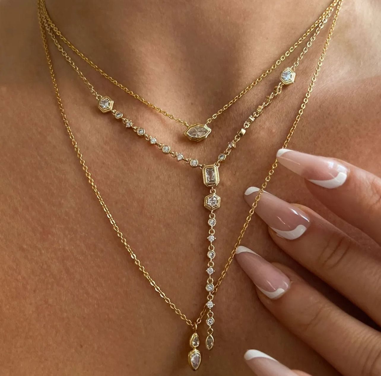 Nazzy 18k Gold Plated Long Necklace