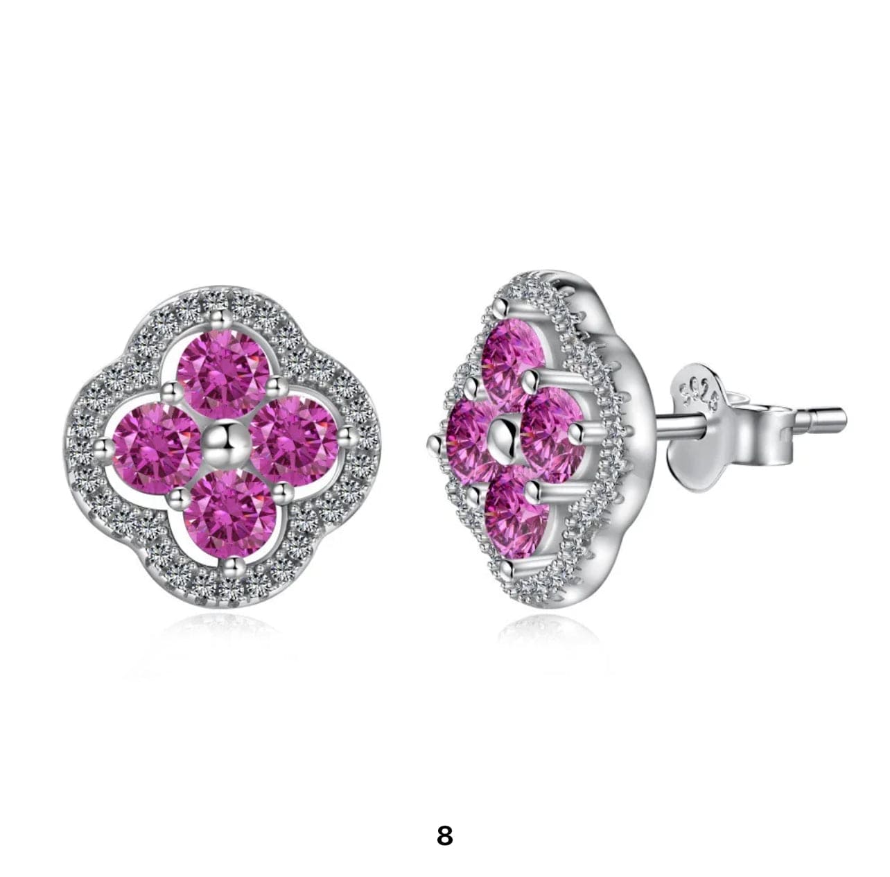 Luxury Stone Filled 925 Sterling Silver Earing Adascious Empire