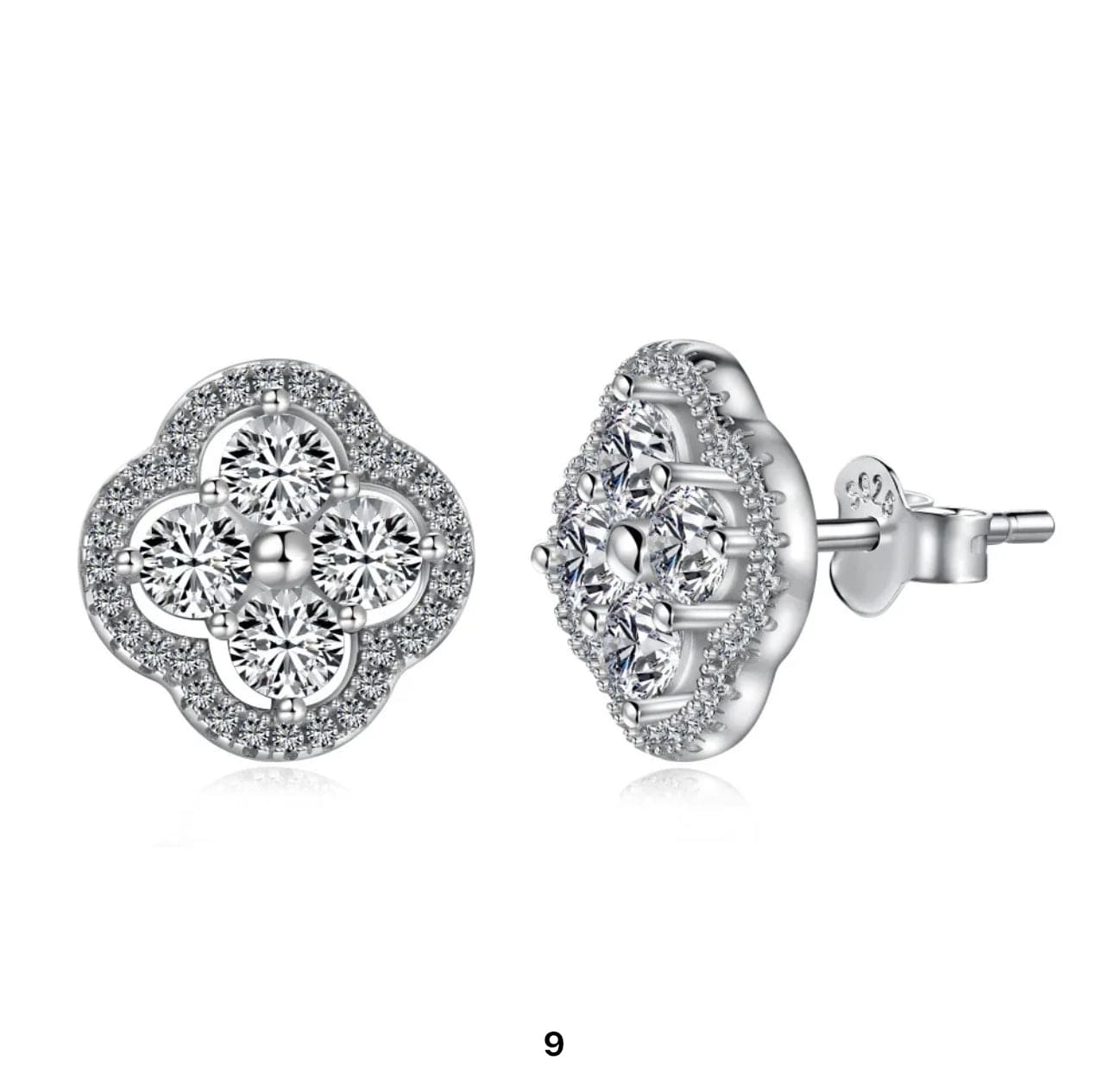 Luxury Stone Filled 925 Sterling Silver Earing Adascious Empire
