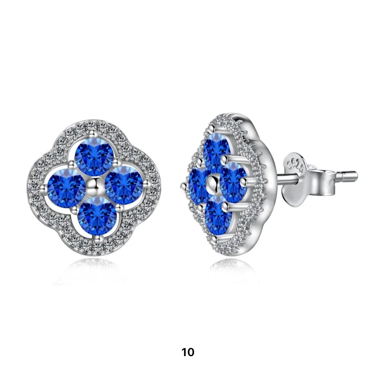 Luxury Stone Filled 925 Sterling Silver Earing Adascious Empire