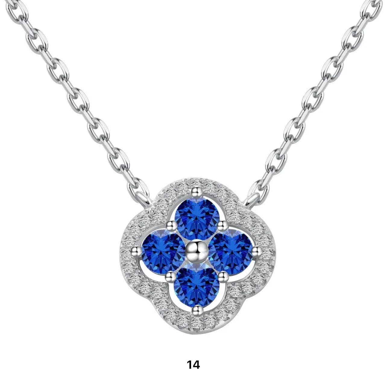 Luxury stone filled 925 Sterling Silver Necklace Adascious Empire