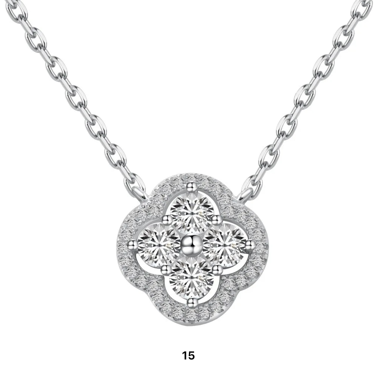 Luxury stone filled 925 Sterling Silver Necklace