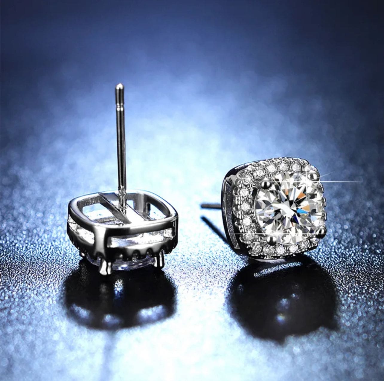 Brandy 925 Sterling Silver Moissanite Diamond Earrings