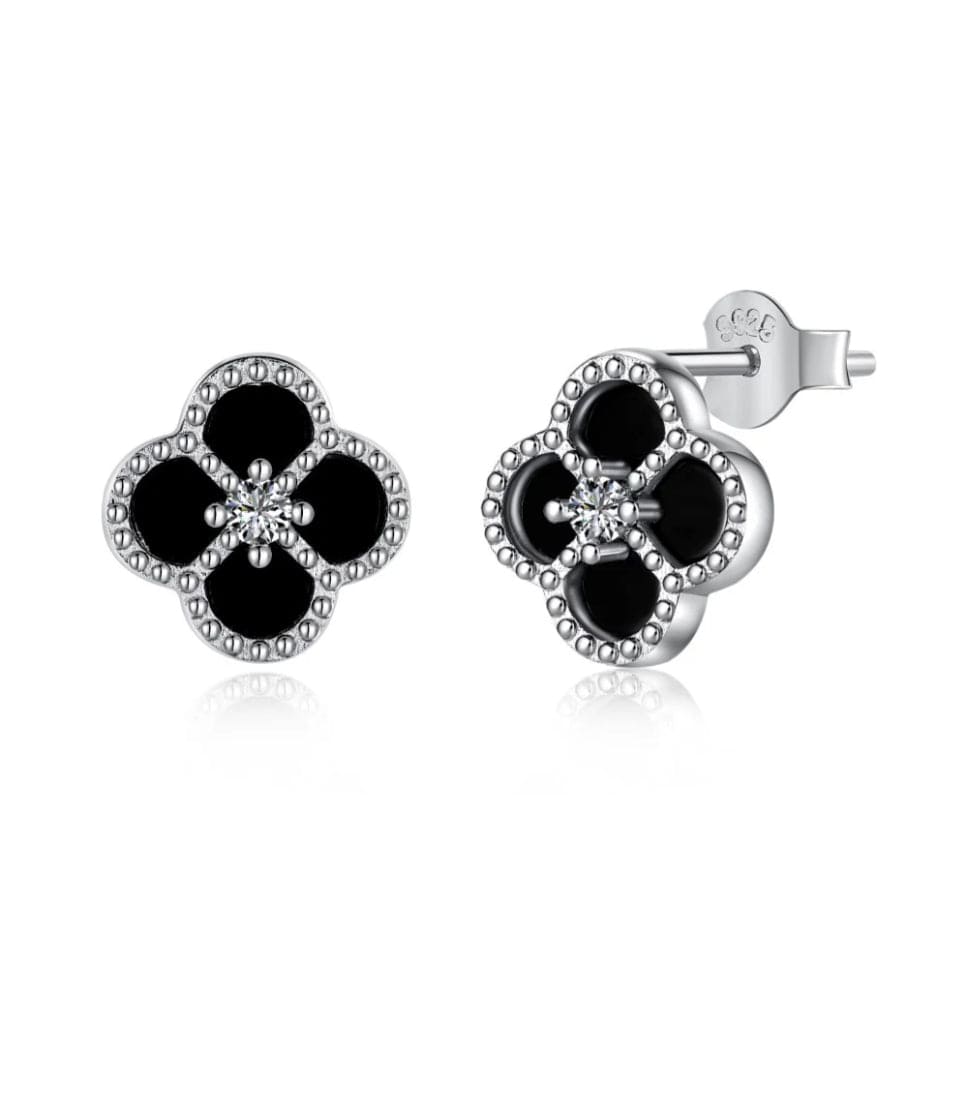 Sterling Silver Clover Earings Adascious Empire