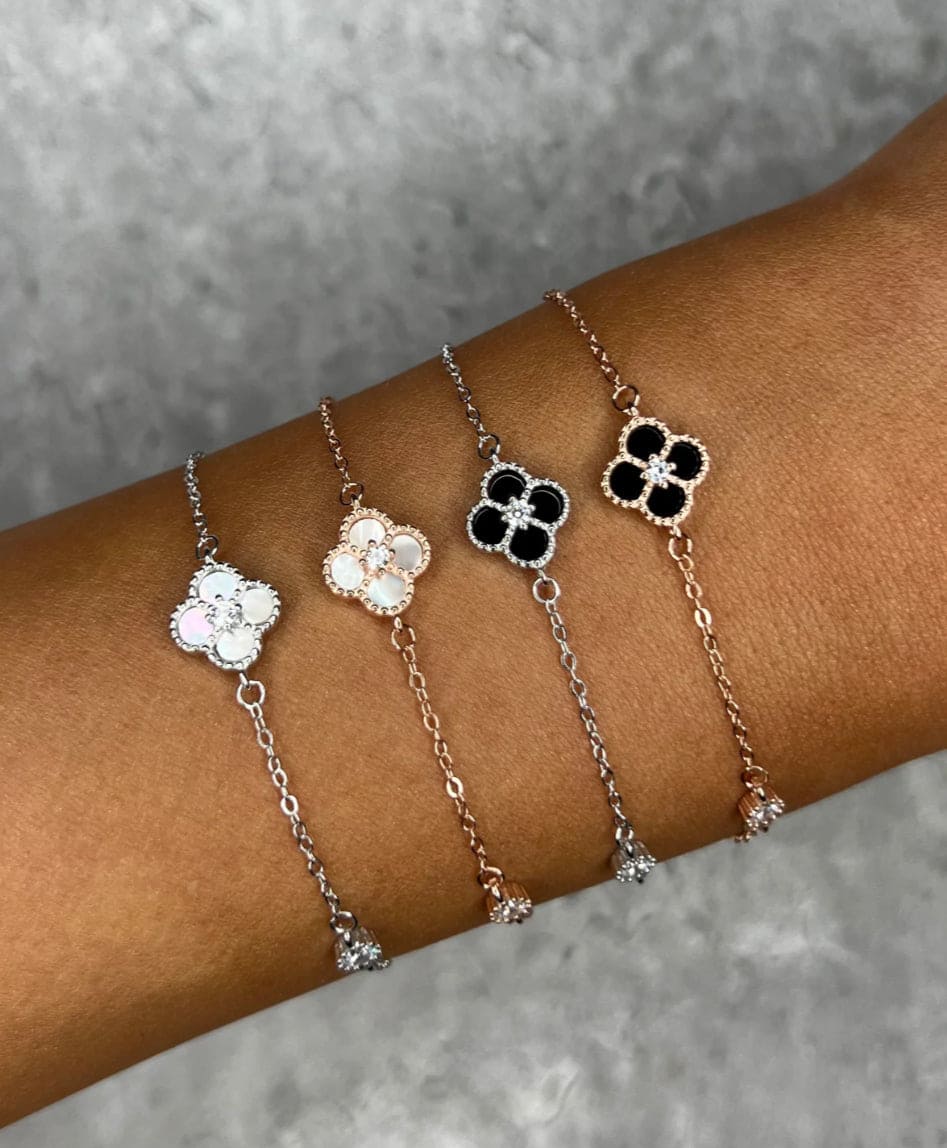 Black Ria S925 Sterling Silver Bracelet Adascious Empire