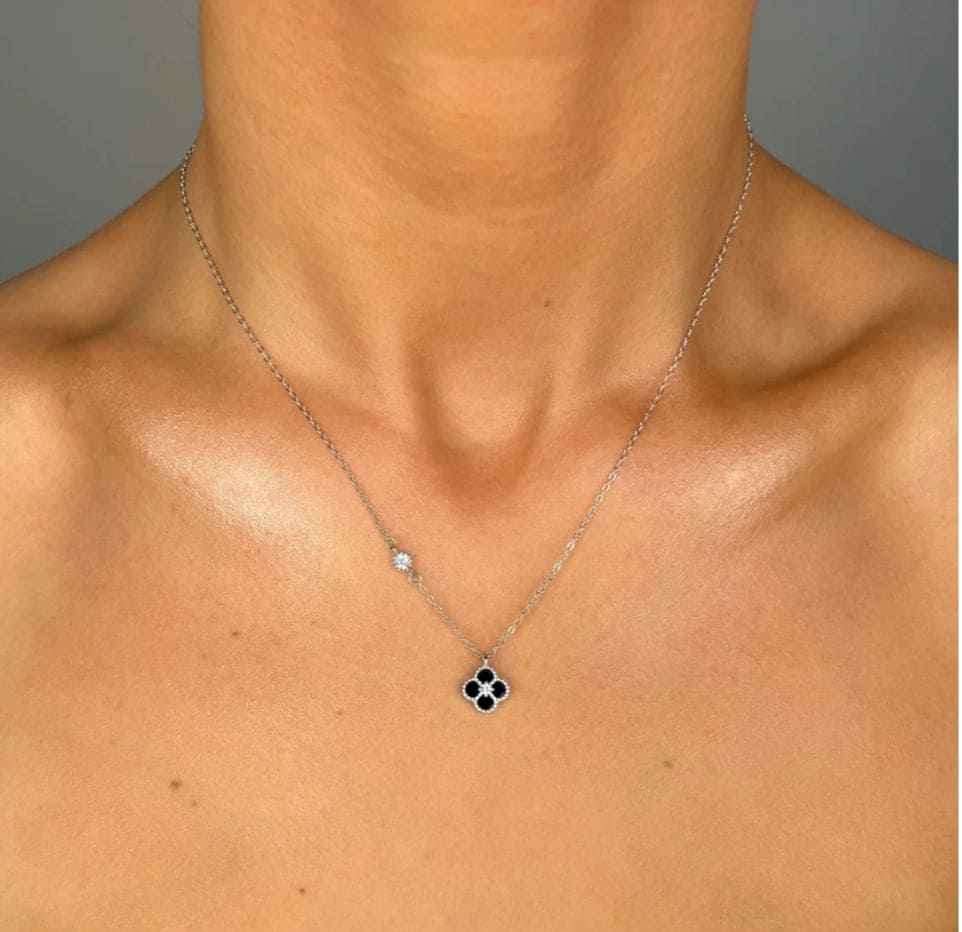 Veekee Black Clover Necklace Adascious Empire