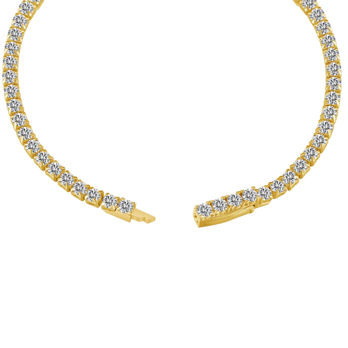 2.5mm Sterling Gold Tennis Bracelet