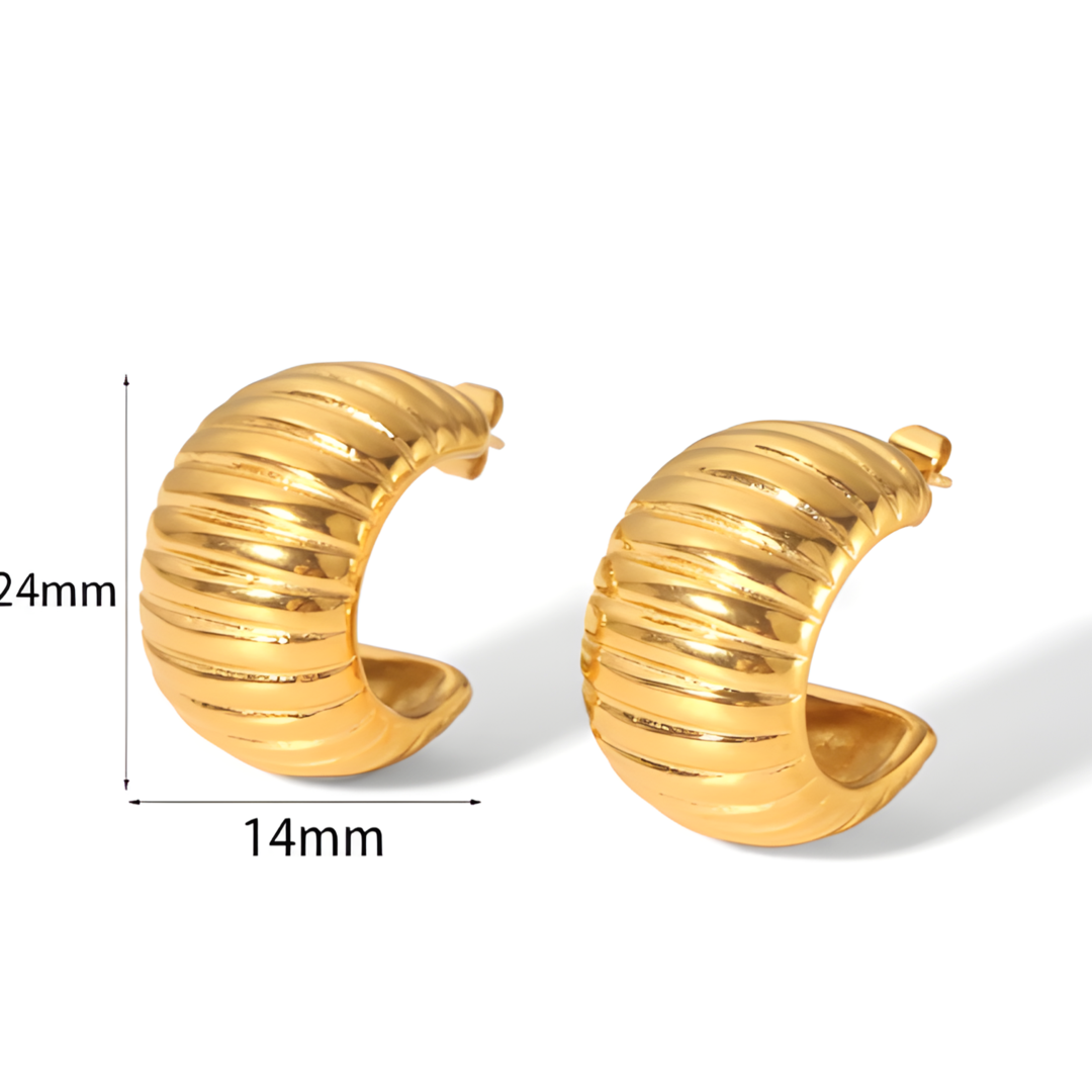 Ruth 18k Gold Plated Earings Adascious Empire