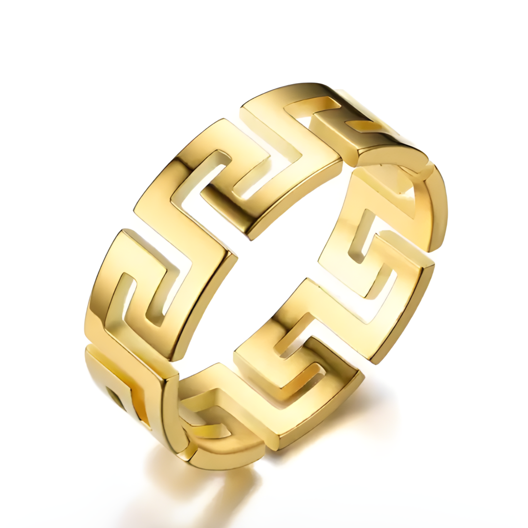 Big Zara Great Wall Band Ring Adascious Empire