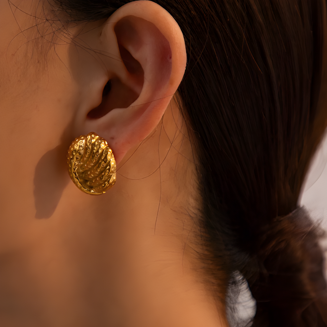 Petal 18k Gold Plated Earings Adascious Empire