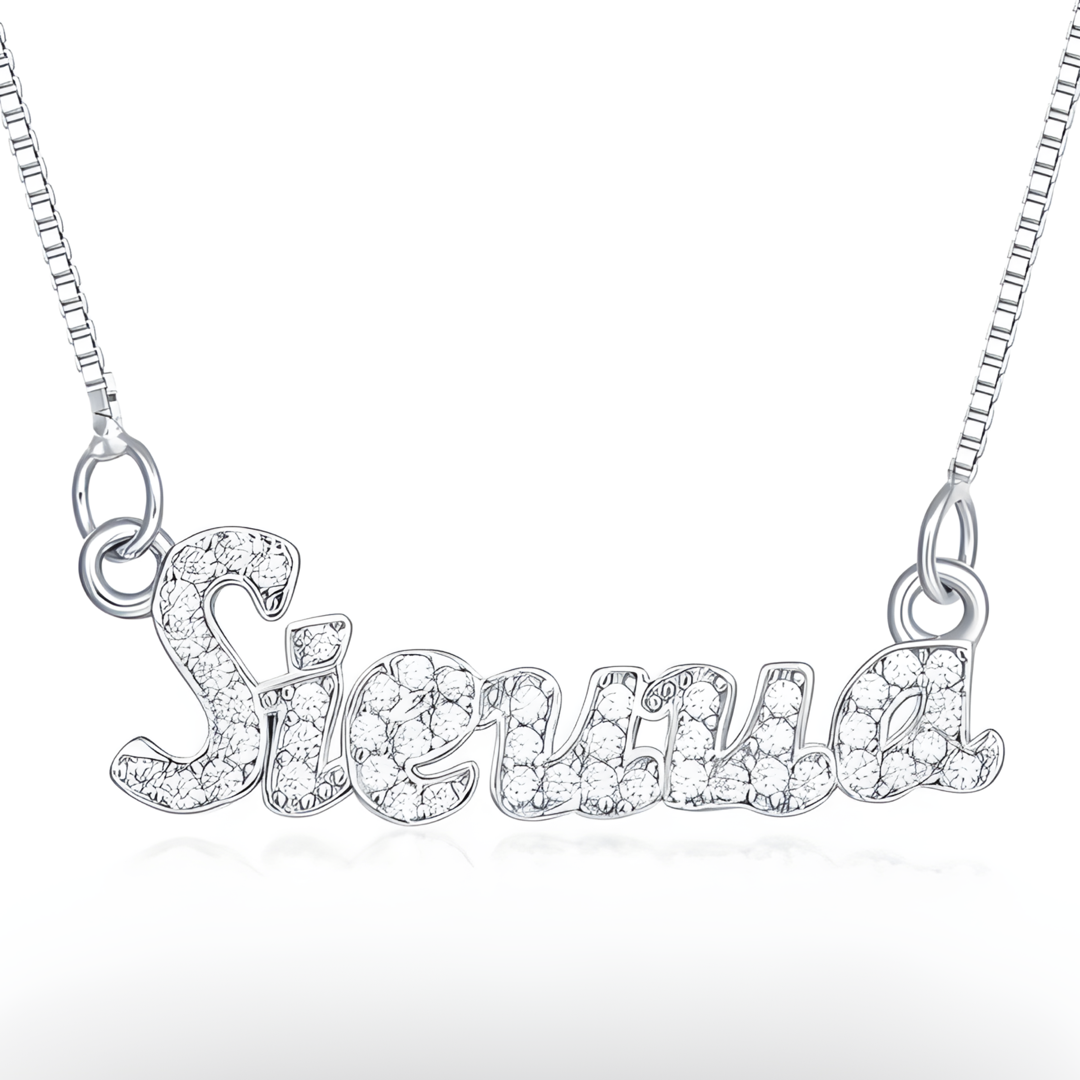 Sieuua Personalized Custom 925 Sterling Silver Necklace