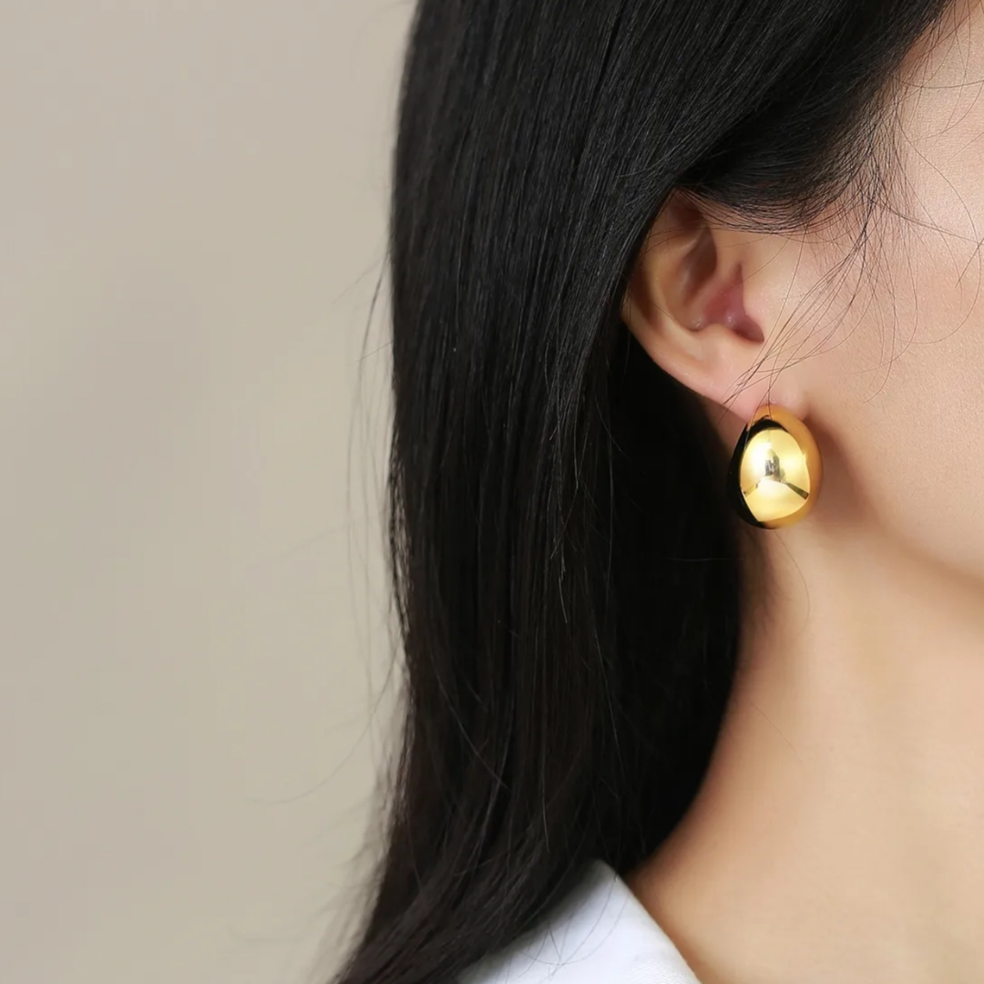 Gold Huggie Earrings Adascious Empire