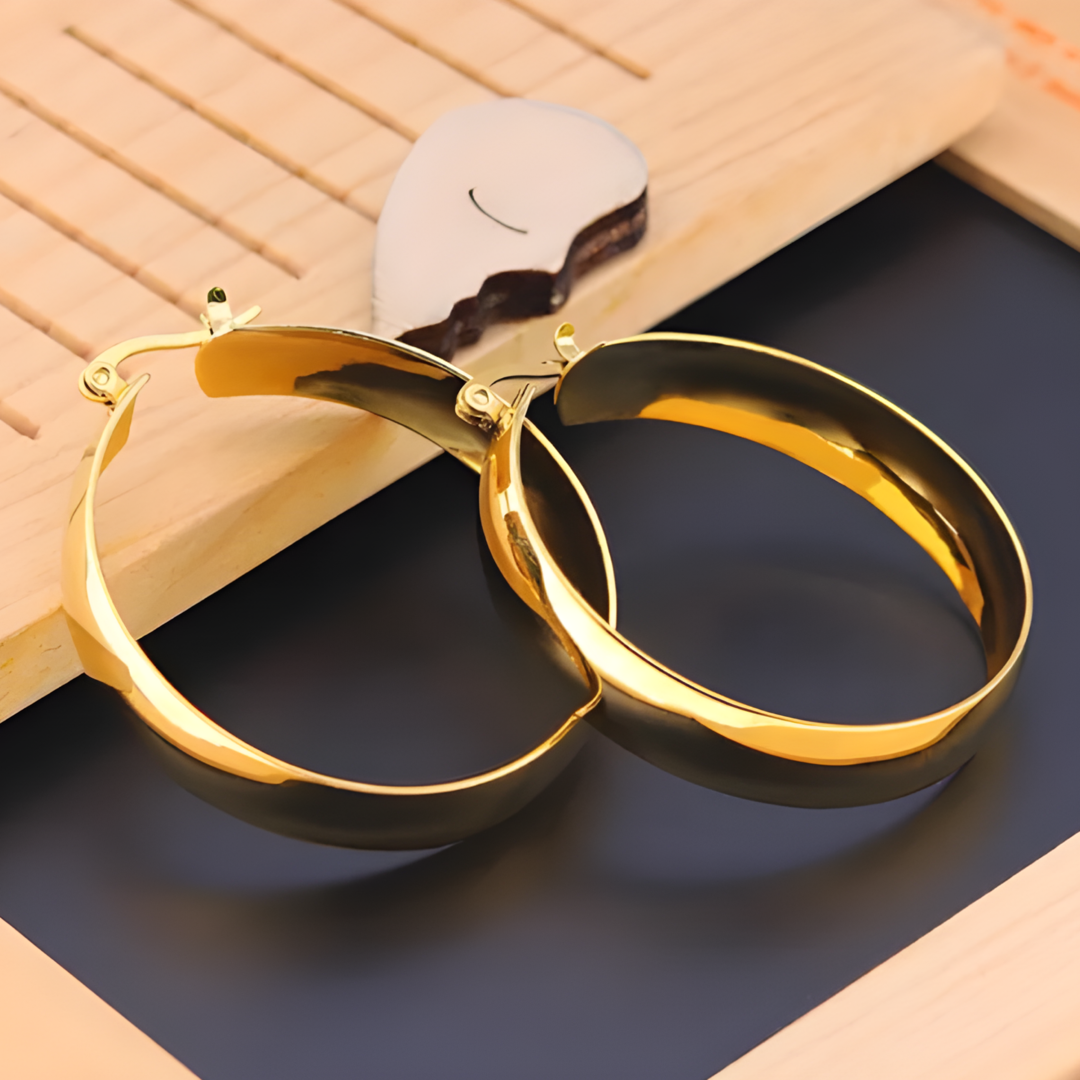 Nova Round Stainless Steel Hoops Adascious Empire