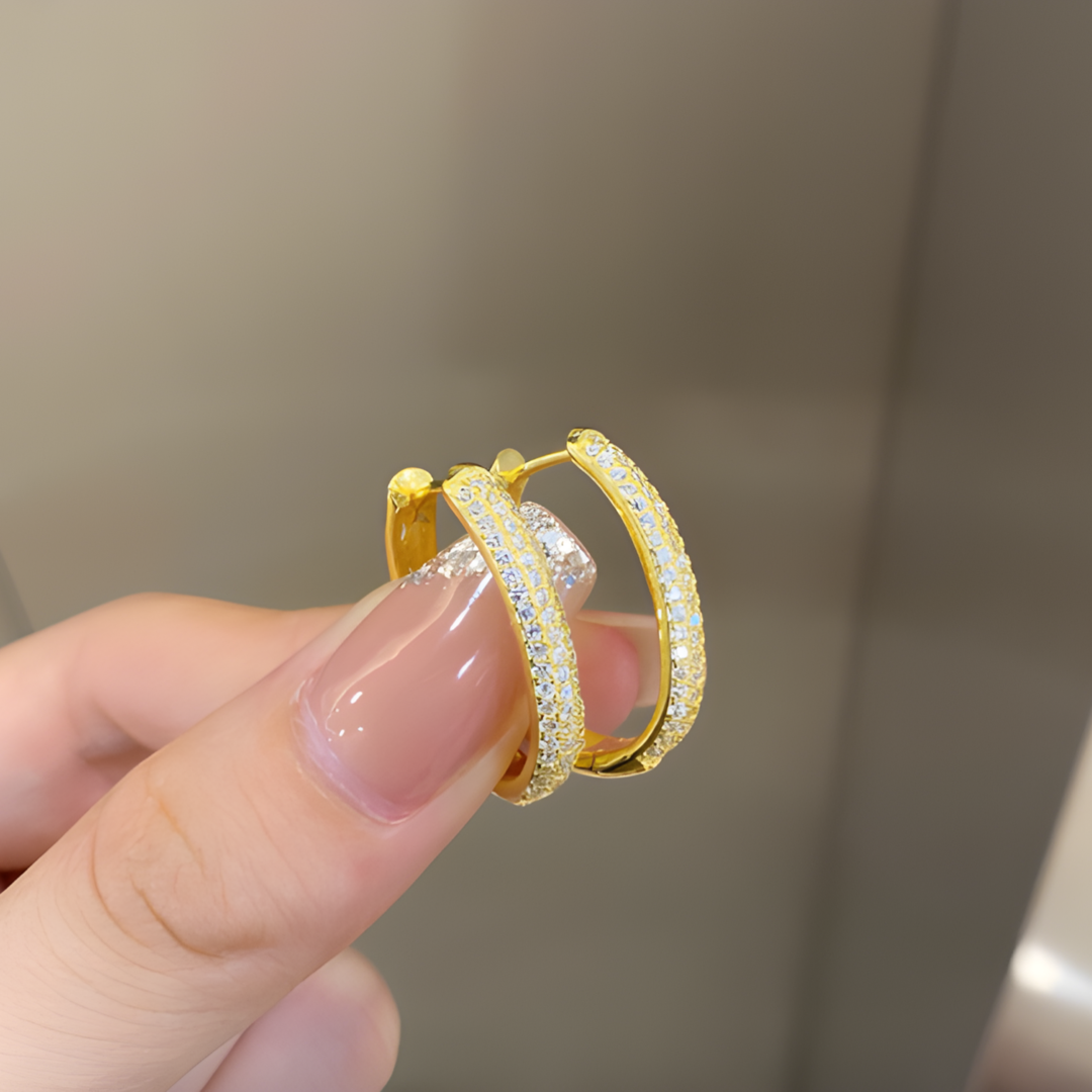 Dylam 18K Gold Hoop Earrings