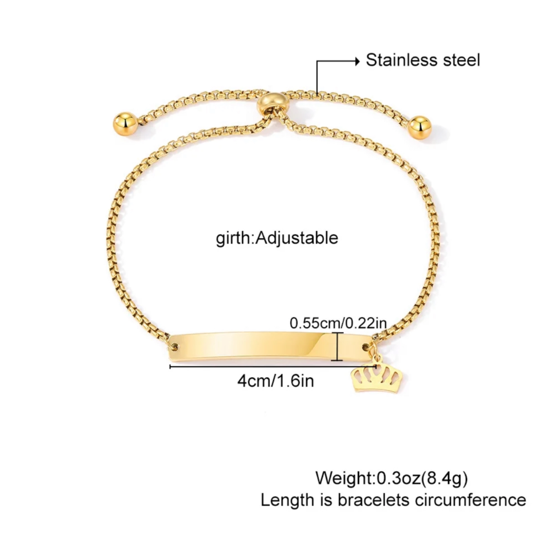 Butterfly Chain Gold Cuban 316L Plated Stainless Steel Bracelet Adascious Empire