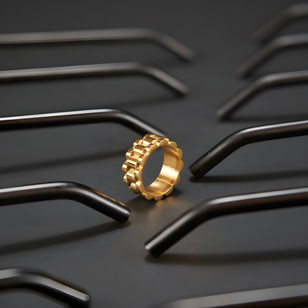 Tyler 18k Gold Plated Ring Adascious Empire