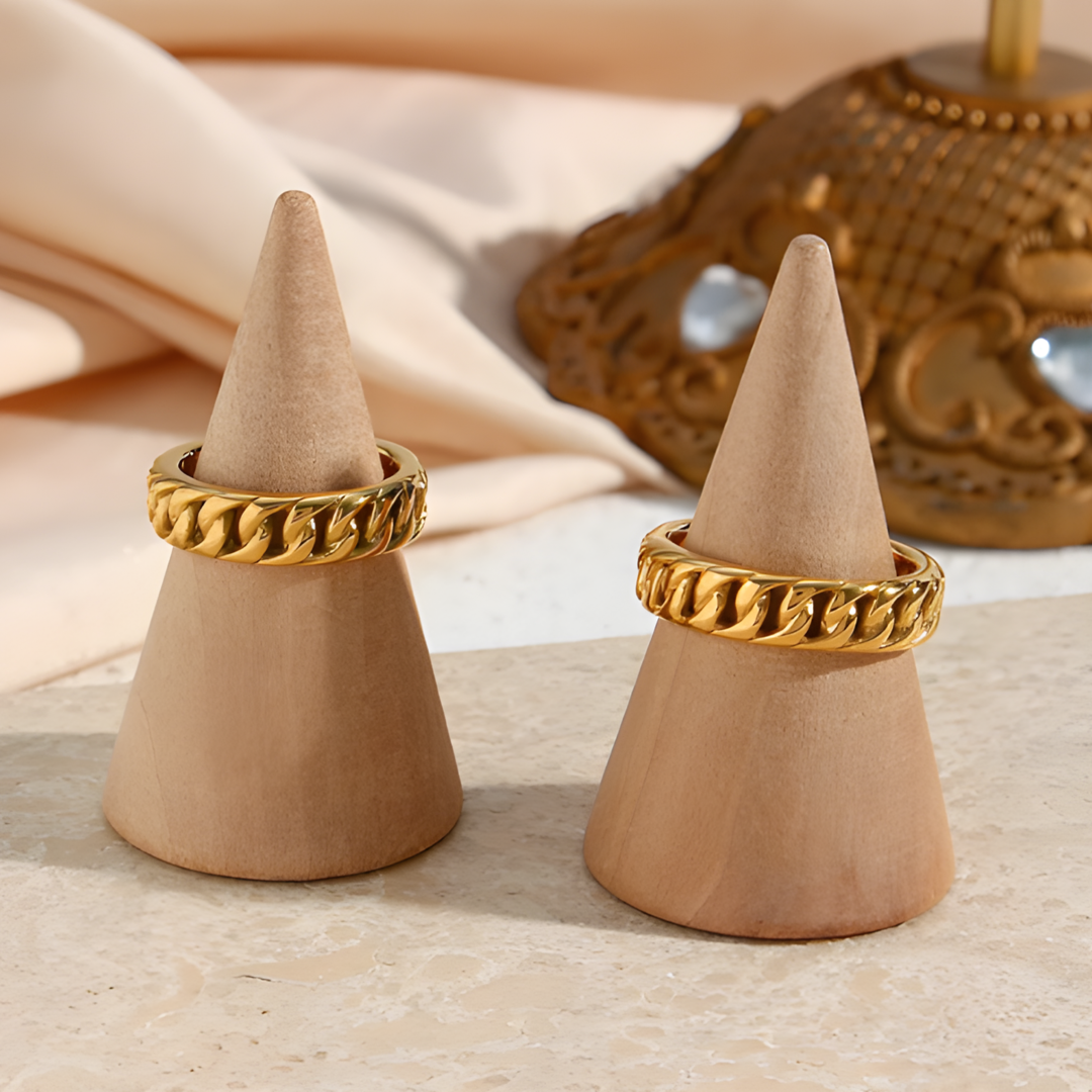 Chain Hollow Stainless Steel Chain Ring Adascious Empire