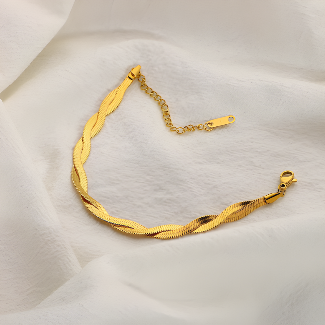 Isla Gold Cuban 316L Plated Stainless Steel Bracelet Adascious Empire