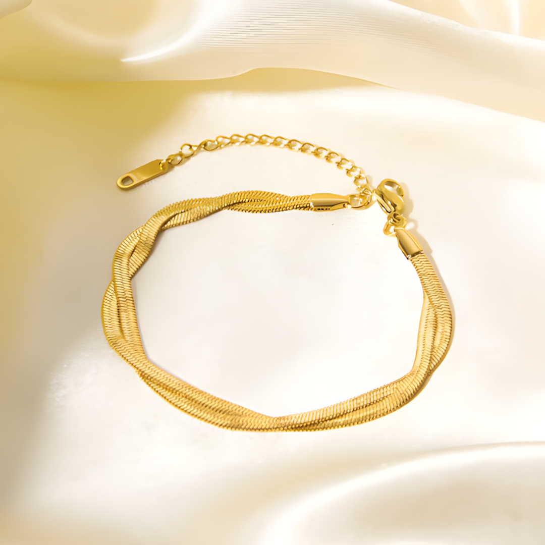 Isla Gold Cuban 316L Plated Stainless Steel Bracelet Adascious Empire