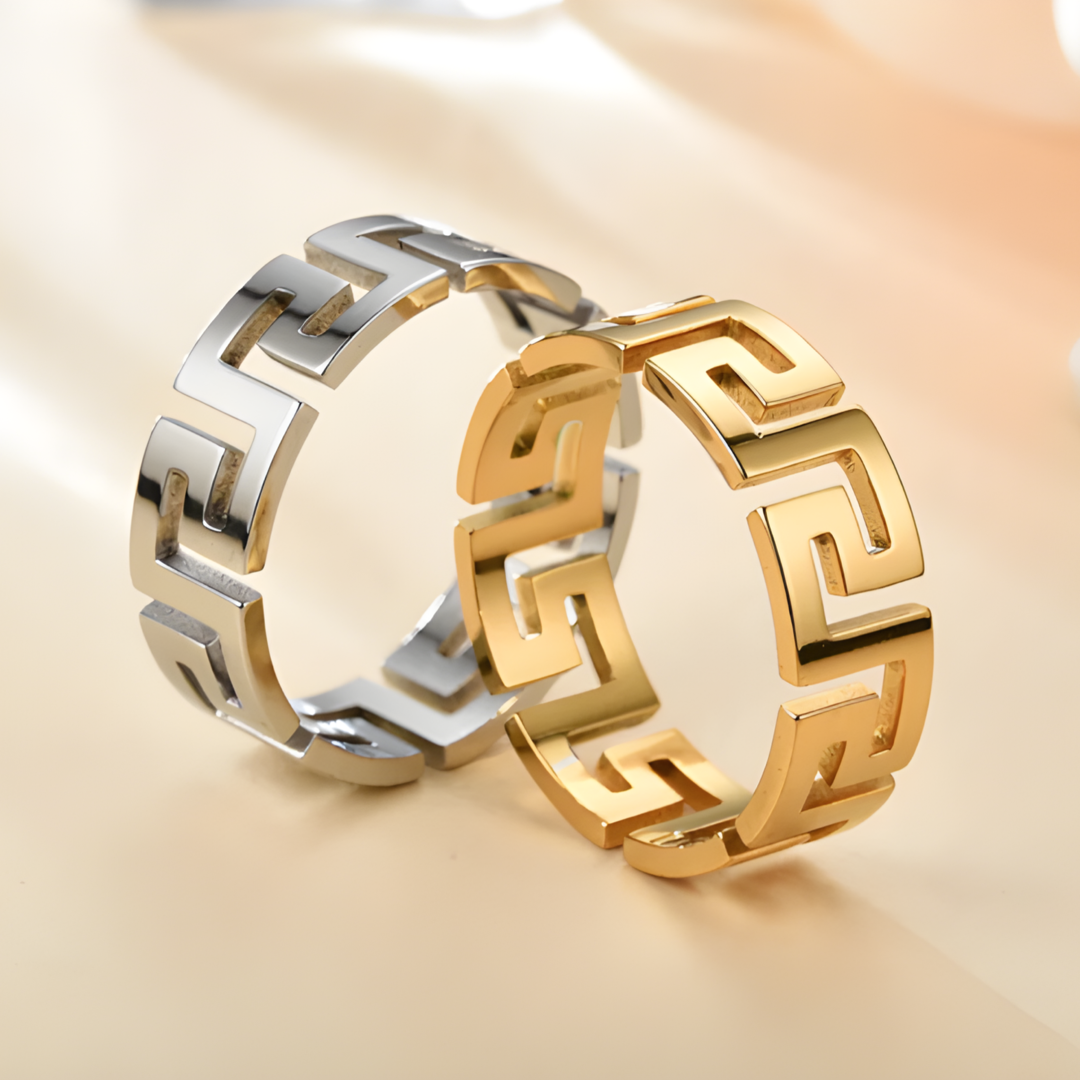 Big Zara Great Wall Band Ring Adascious Empire