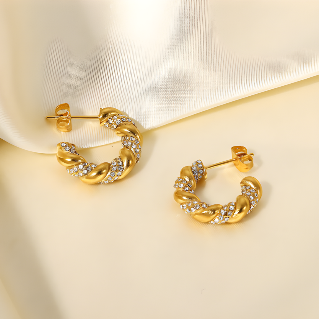 Half Bella Signature Hoops Earing