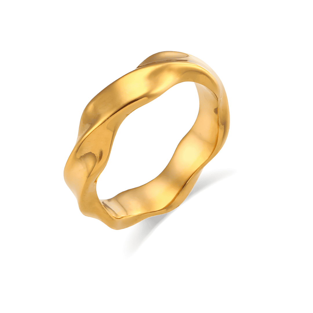 Gold Plated Stainless Steel Ring