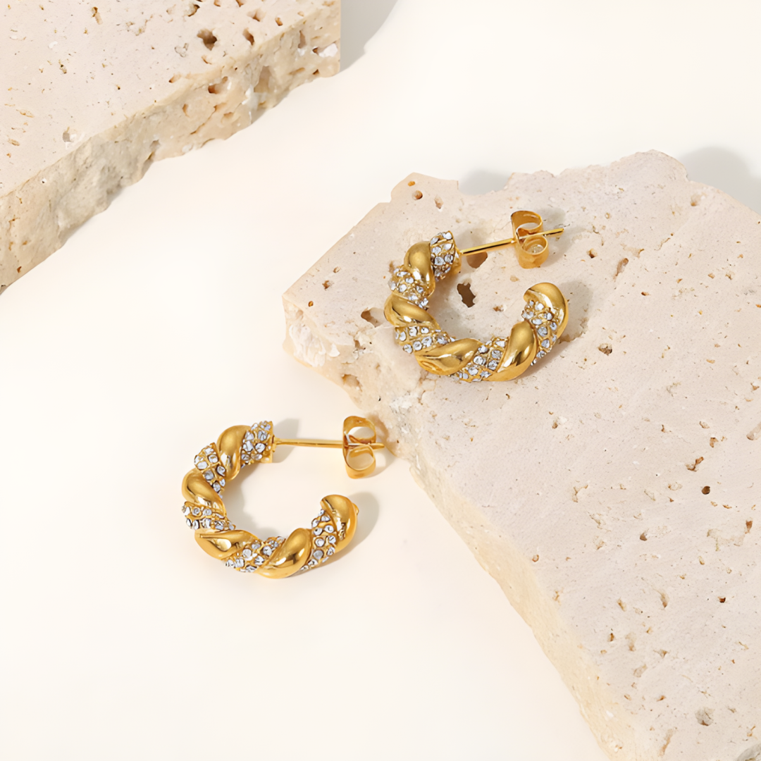 Half Bella Signature Hoops Earing Adascious Empire