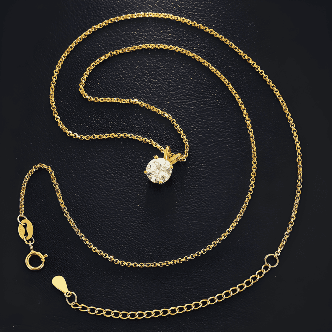 Claire Diamond 18k Gold Plated Necklace Adascious Empire