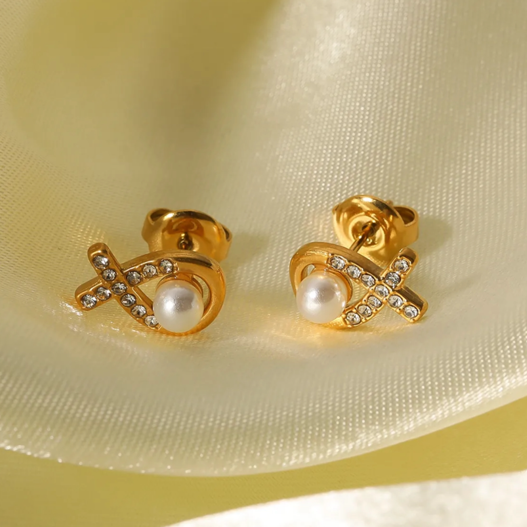 Taryn Pearl 18kGold Plated Earings Adascious Empire