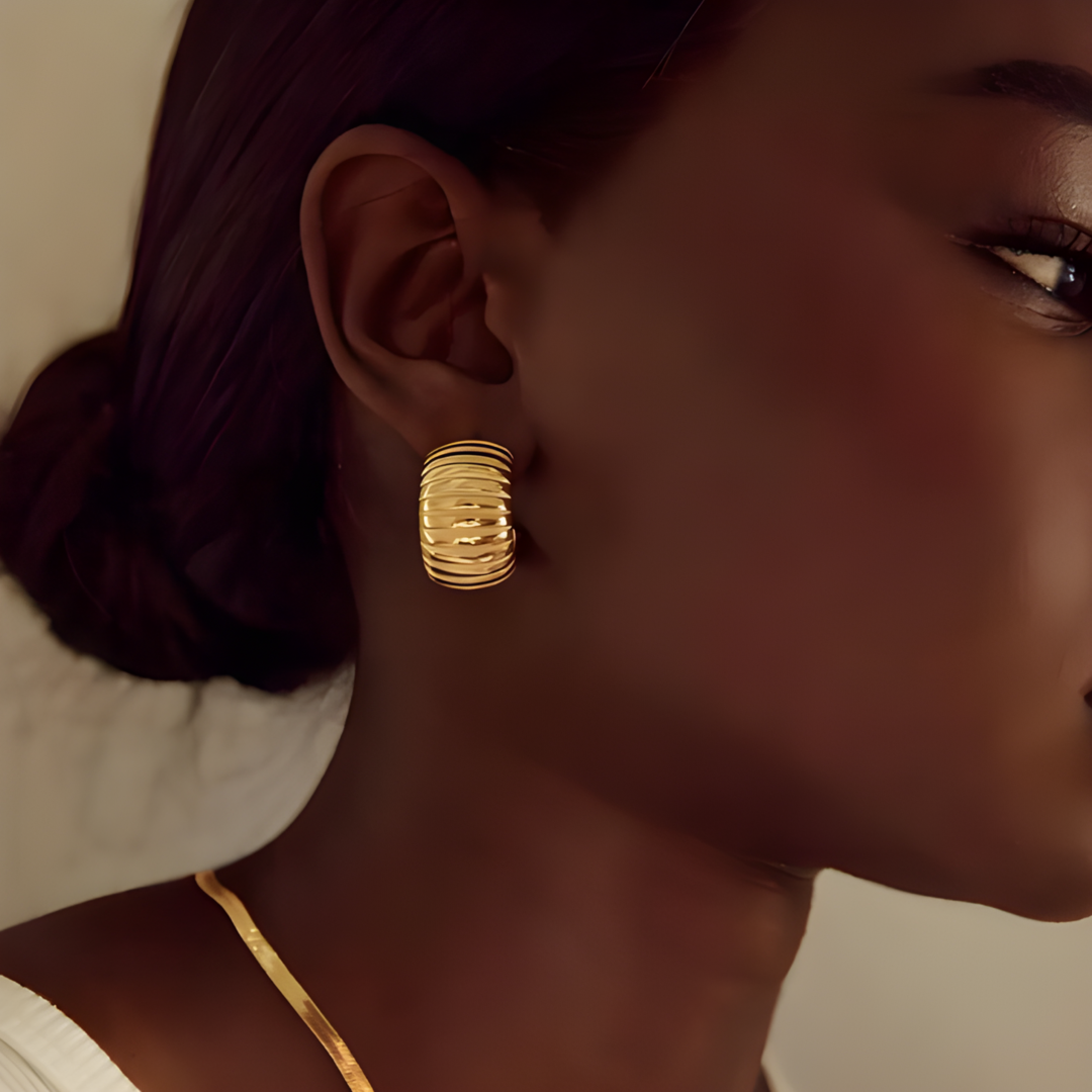 Ruth 18k Gold Plated Earings Adascious Empire