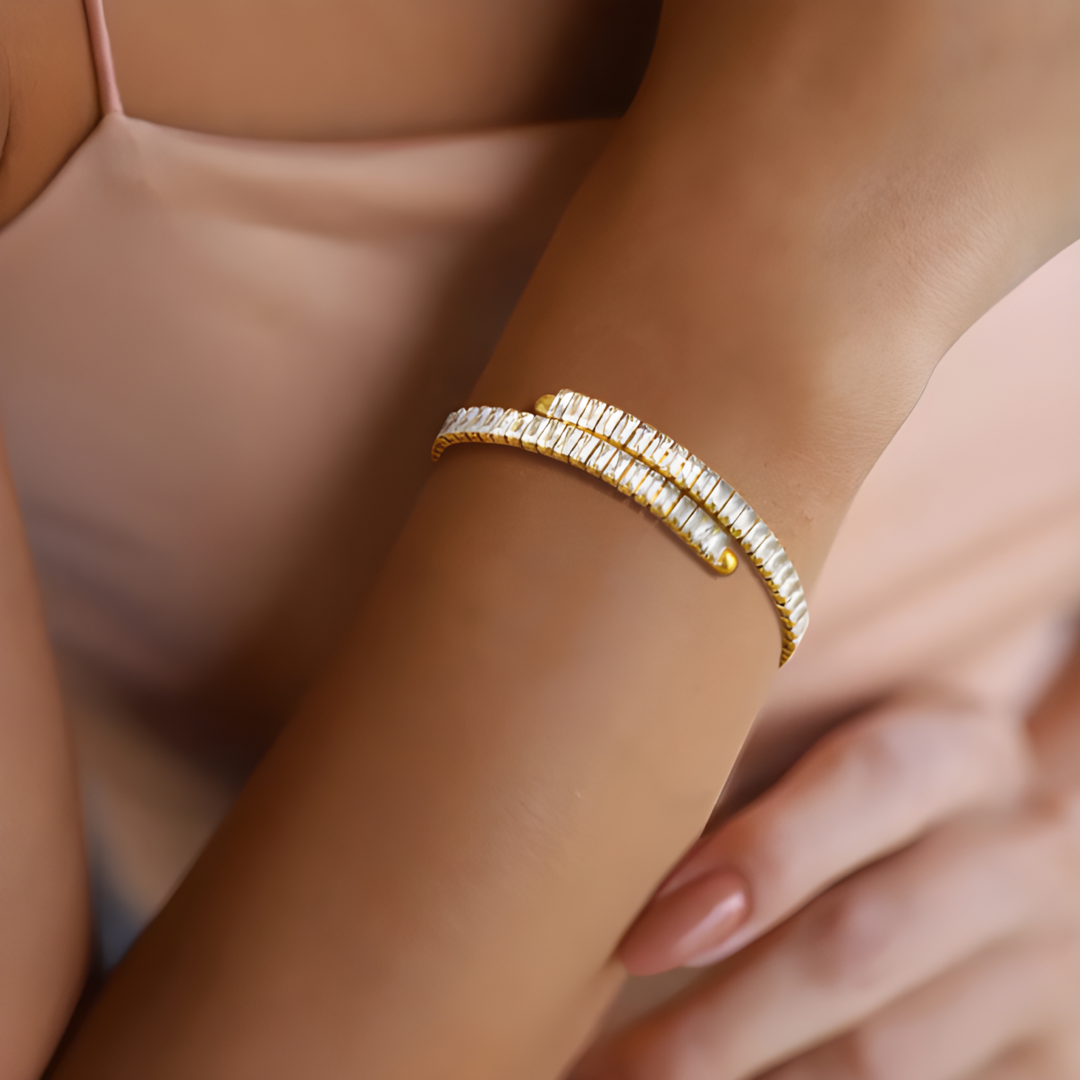 Lily Crystal 18k Gold Plated Bracelet