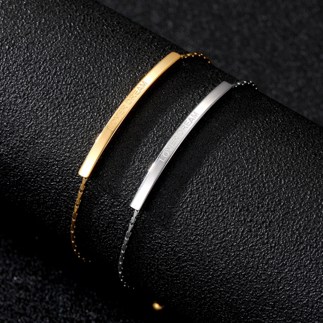 Lover Dream Gold Cuban 316L Plated Stainless Steel Bracelet Adascious Empire